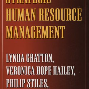 Strategic Human Resource Management