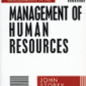 Developments in the Management of Human Resources