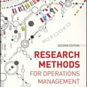 Research Methods for Operations Management