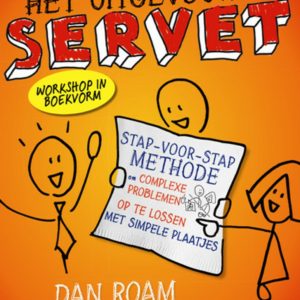 Het uitgevouwen servet
