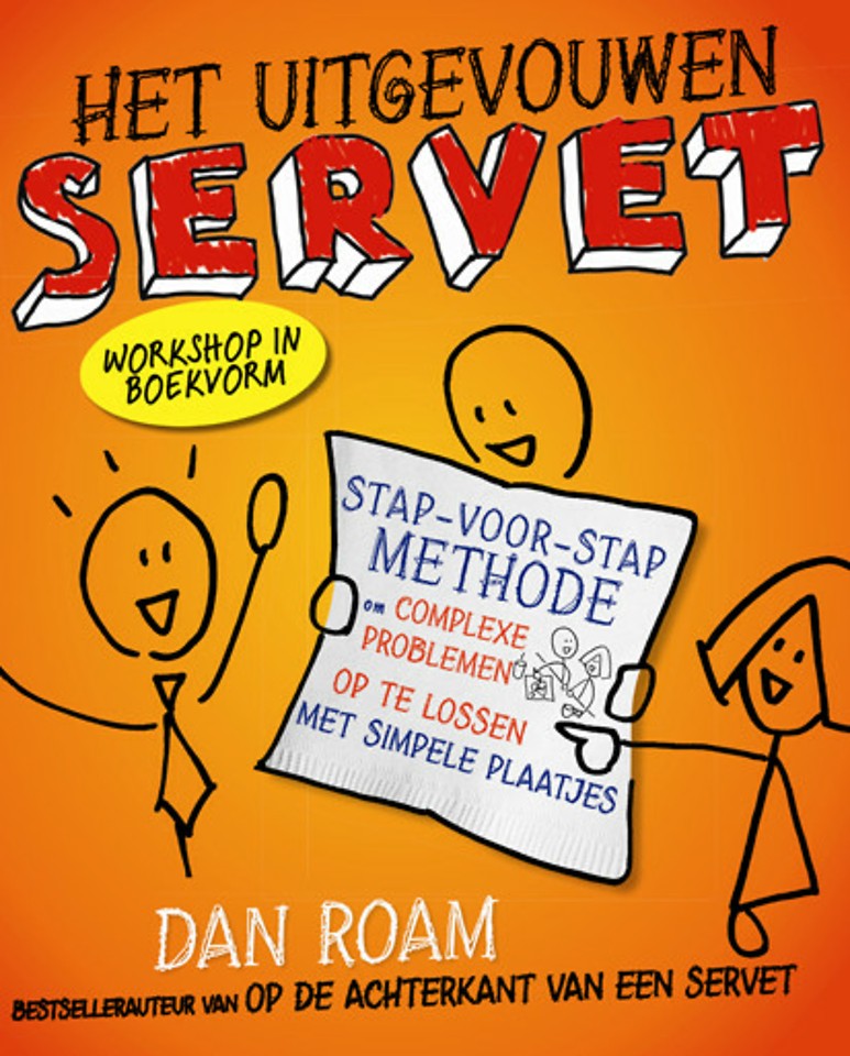 Het uitgevouwen servet