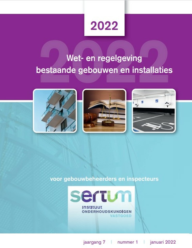 Sertum zakboekje wet- en regelgeving 2022 bestaande gebouwen en installaties