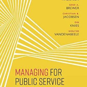 Managing for Public Service Performance